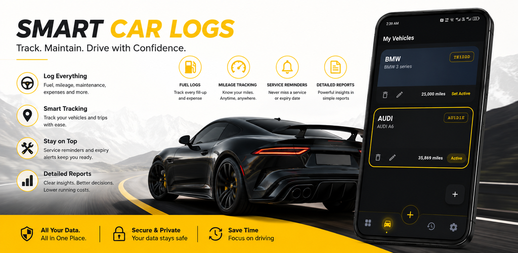 Car Log Expense Tracker Mobile App