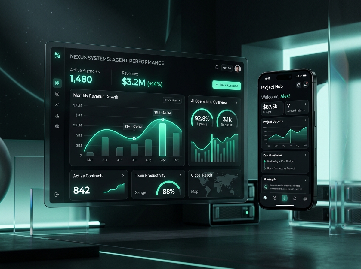 Rank Pulse SaaS Dashboard and Mobile App Interface