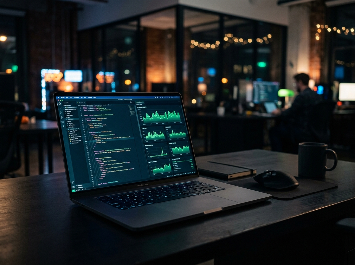 Performance analytics and coding on MacBook